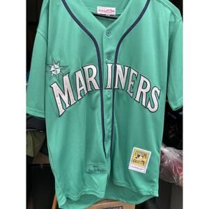 Mitchell & Ness Ken Griffey Jr 1995 Seattle Mariners Jersey M Green Throwback